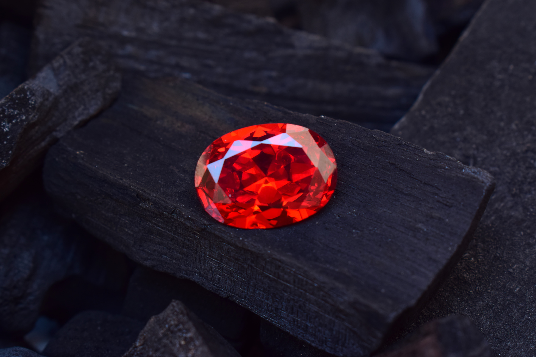 Red color ruby